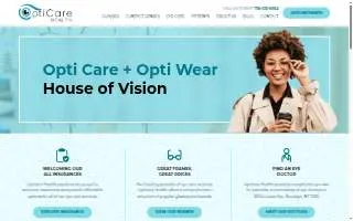 Opticare Vision Center website