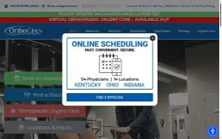 OrthoCincy - Crestview Hills website