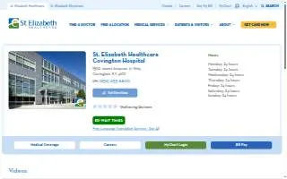 St Elizabeth Healthcare website
