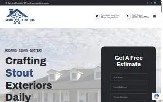 Stout Exteriors website