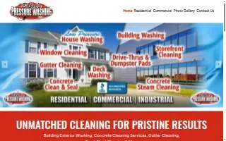 Baker's Pressure Washing website
