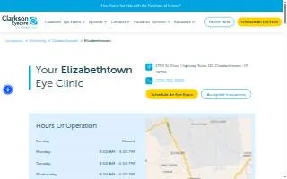 Clarkson Eyecare of Elizabethtown website