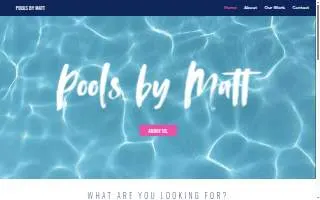 Pools by Matt website