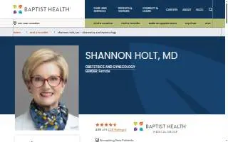 Shannon Holt MD website