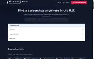 Heights Barber Shop website