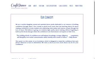 ConfiDance website