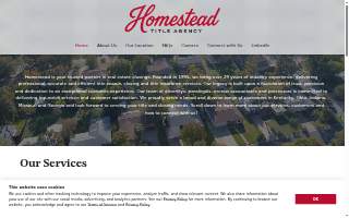Homestead Title Agency website