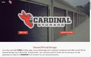 Cardinal Storage website