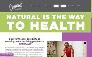 Covenant Natural Health Care website