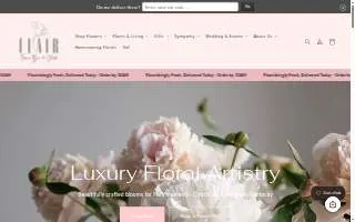 Flair Flower Bar & Studio website