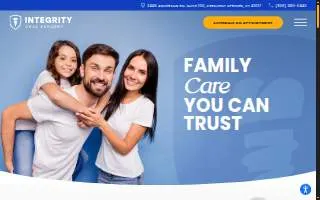 Integrity Oral Surgery of Fort Campbell North website