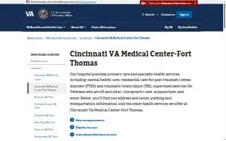 Cincinnati VA Medical Center-Fort Thomas website
