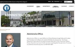 City of Fort Thomas - City Building website