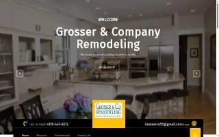 Grosser & Co Remodeling website
