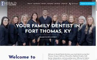 Herald Family Dentistry website