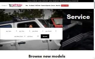 Jeff Wyler Chrysler Dodge Jeep RAM of Ft Thomas, Kentucky website