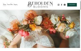 Beholden Blooms - Distinctive Wedding and Event Floral Design website