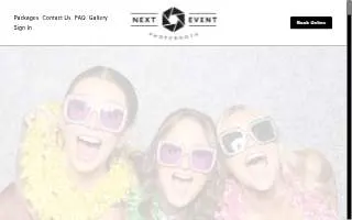 Next Event Photo Booth Rental of Frankfort website