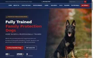 Protection dog sales website