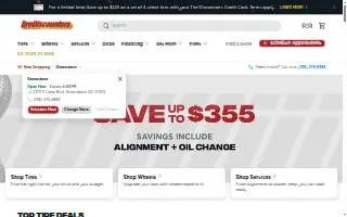 Tire Discounters of Frankfort website