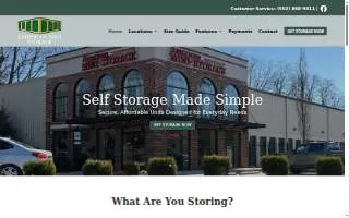American Mini Storage website
