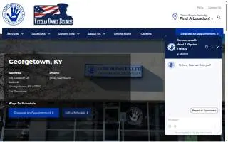 Commonwealth Hand & Physical Therapy of Georgetown website