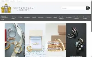 Cornerstone Jewelers website
