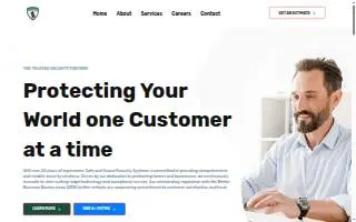 Safe & Sound Security website