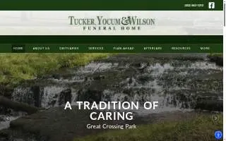 Tucker Yocum & Wilson Funeral Home website