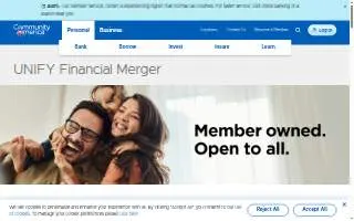 UNIFY Financial Credit Union of Springdale website