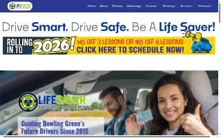 LifeSaver Driving Academy of Glasgow website