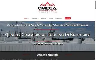 Omega Commercial Roofing website