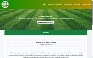 Zip-It Lawn Care website