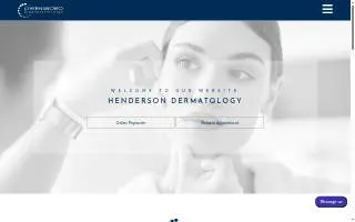 Henderson Dermatology website