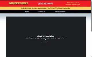 Henderson Hobbies website