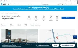AT&T Store of Hopkinsville website