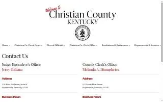 Christian County Clerk website