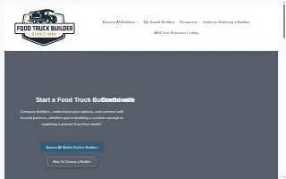 Food Truck Builder Directory website