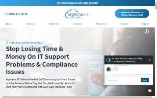 Argentum IT - Louisville IT Support & Managed Services website
