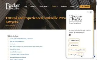 Becker Law Office of Jeffersontown website