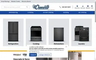Chenoweth Appliances website