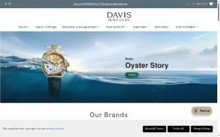 Davis Jewelers website