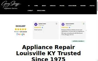 Garry Skaggs Appliance Service website