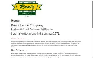 Raatz Fence Company website