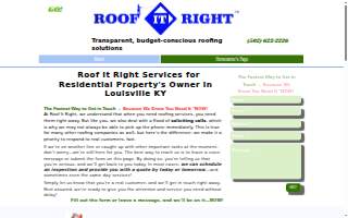 Roof It Right