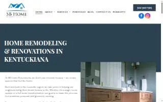 SB Home Renovations of Jeffersontown website