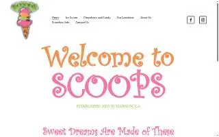 Scoops N Such Ice Cream website