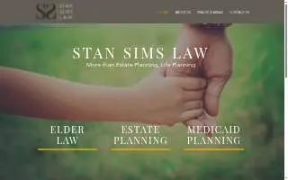 Stan Sims Law website