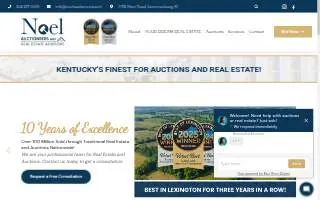 Noel Auctioneers & Real Estate Advisors website