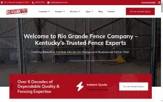 Rio Grande Fence Co website